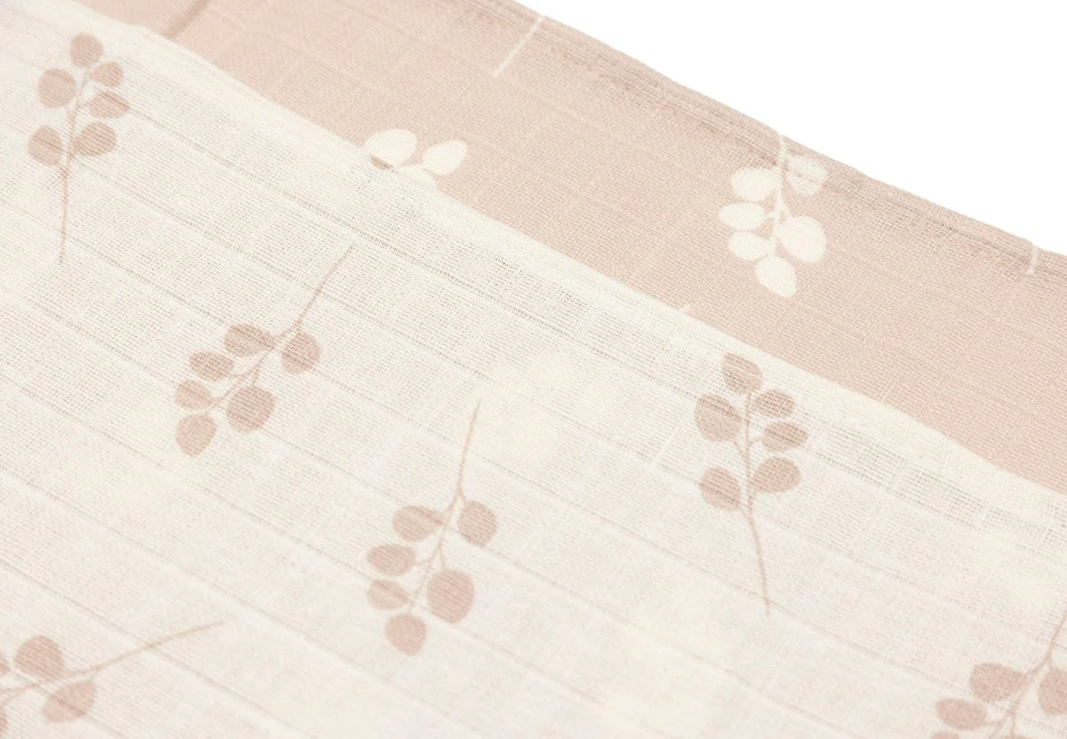 Jollein Hydrofiele Doek Twig Wild Rose 70X70Cm 3 Stuks - Image 2