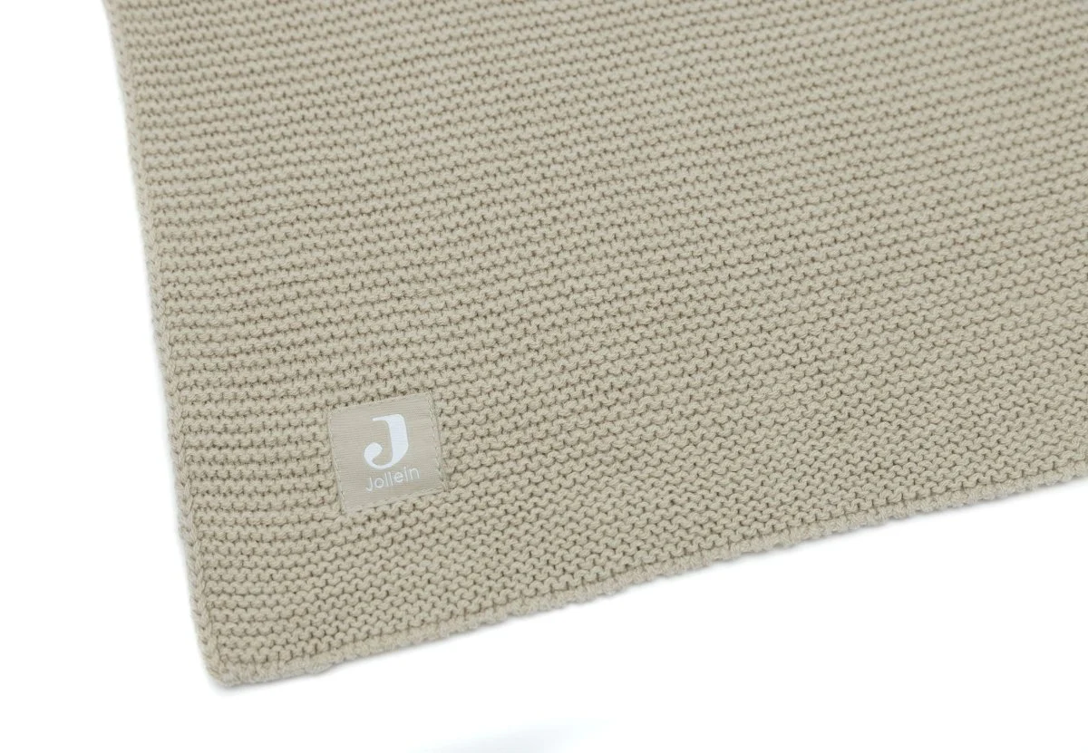 Jollein Ledikantdeken Basic Knit Olive Green 100X150Cm - Image 3