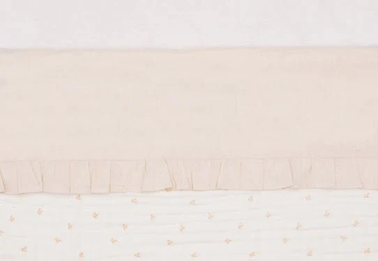 Jollein Ledikantlaken Ruffle Natural 120X150cm - Image 3