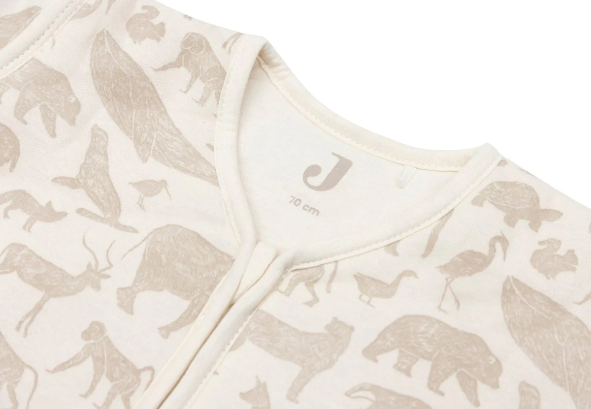 Jollein Slaapzak Baby Afritsbare Mouw Animals - Nougat - Image 3