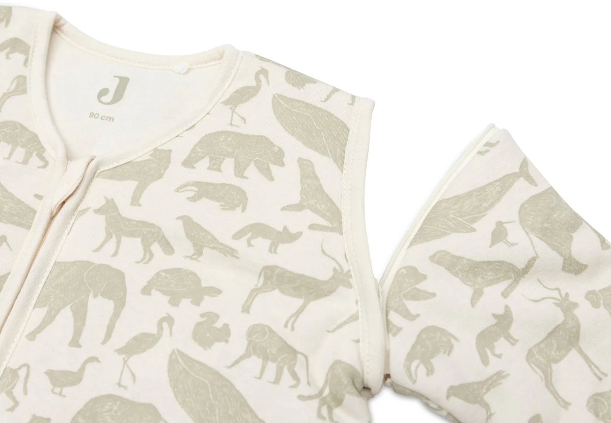 Jollein Slaapzak Baby Afritsbare Mouw Animals- Olive Green - Image 2