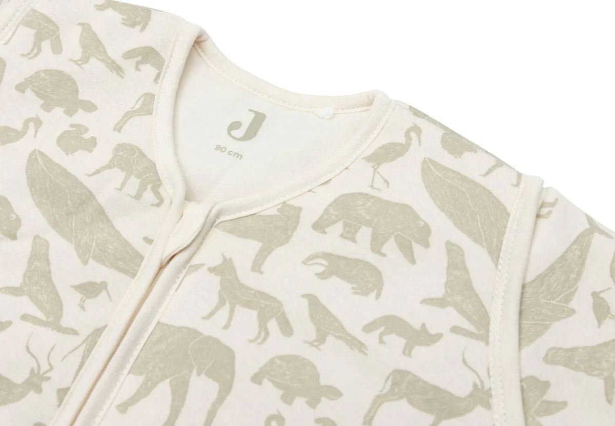 Jollein Slaapzak Baby Afritsbare Mouw Animals- Olive Green - Image 3