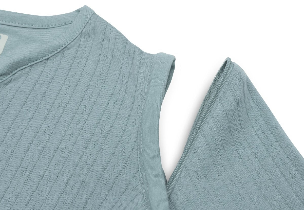 Jollein Slaapzak Baby Afritsbare Mouw Rond Ajour - Sea Green - Image 5