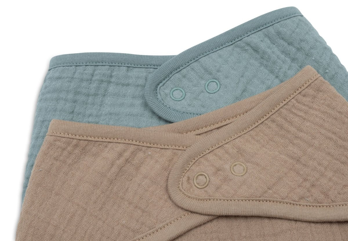 Jollein Slabbetje Sea Green/Biscuit - 2 Stuks - Image 2
