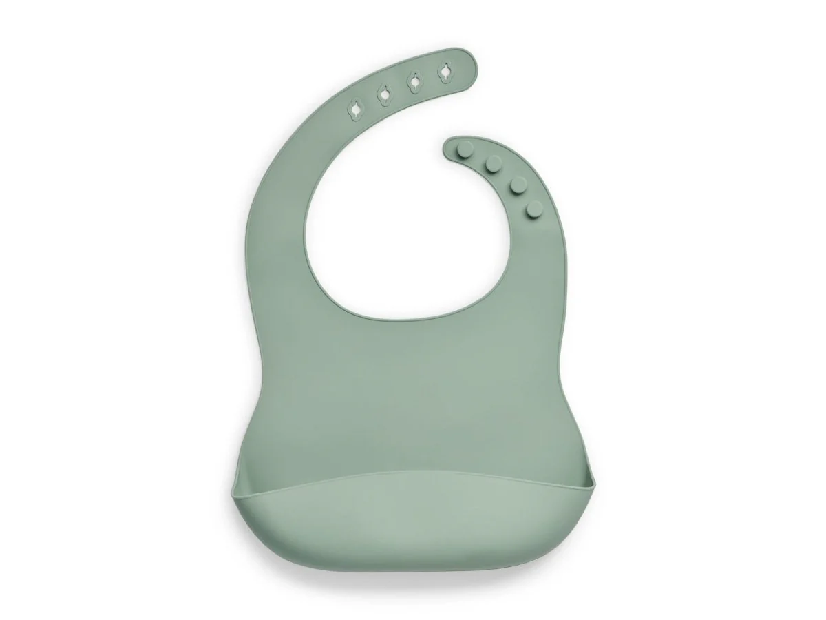 Jollein Slabbetje Siliconen Ash Green
