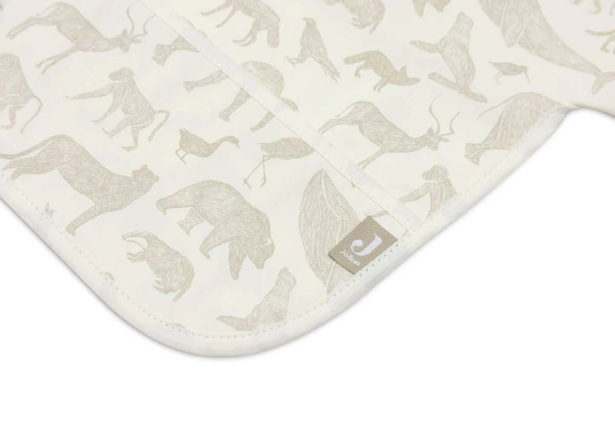 Jollein Slabbetje Waterproof Met Lange Mouwen Animals Olive Green - Image 3