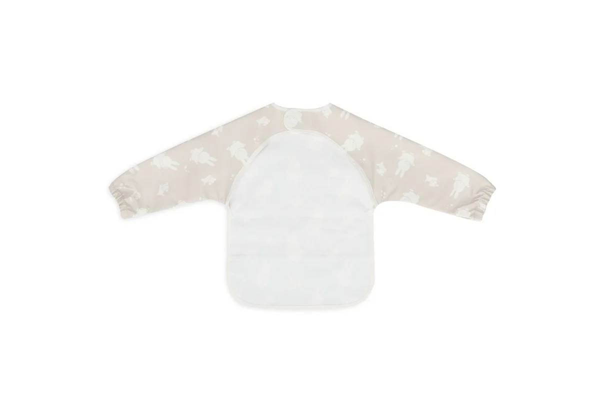 Jollein Slabbetje Waterproof Met Mouw Miffy & Snuffy Nougat - Image 2
