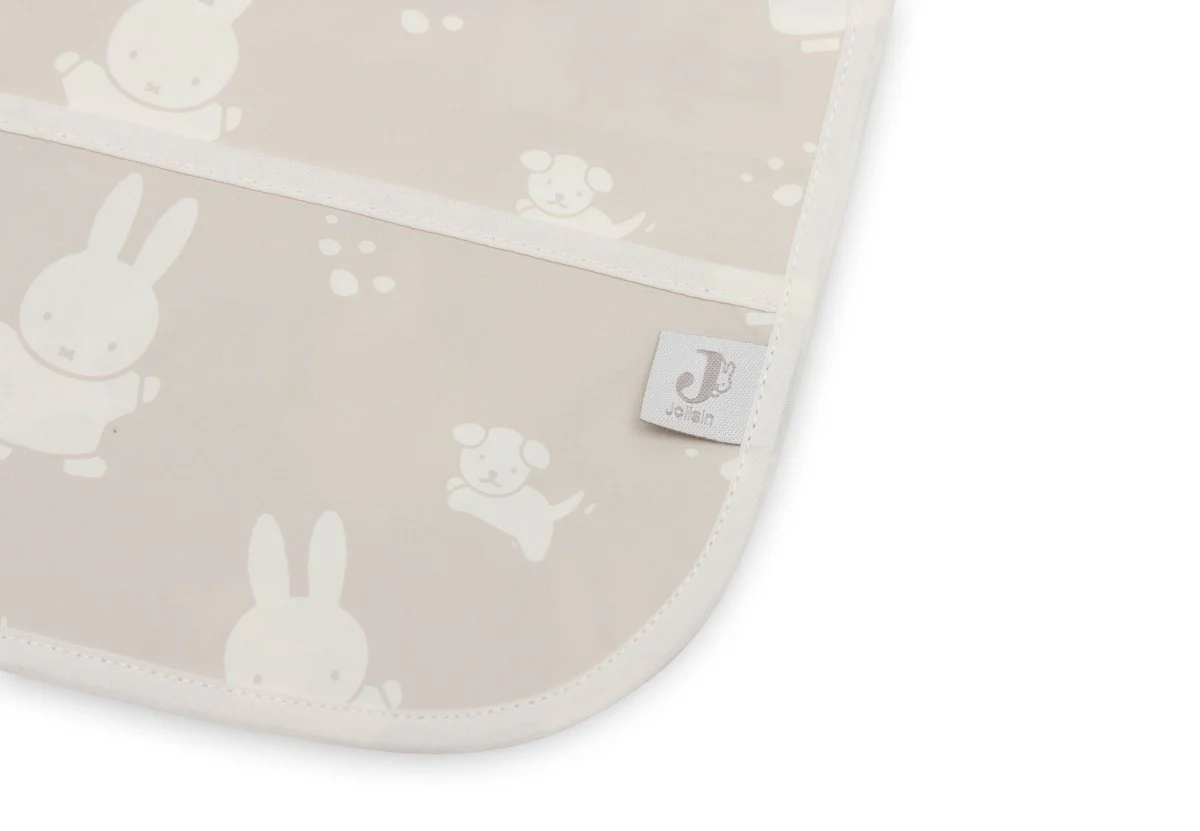 Jollein Slabbetje Waterproof Met Mouw Miffy & Snuffy Nougat - Image 4