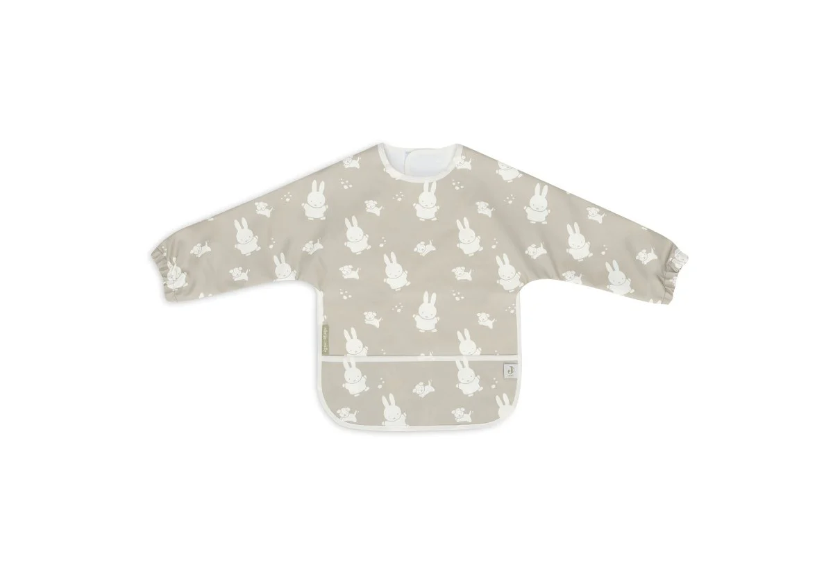 Jollein Slabbetje Waterproof Met Mouw Miffy & Snuffy Olive Green