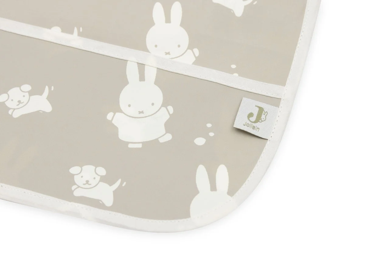 Jollein Slabbetje Waterproof Met Mouw Miffy & Snuffy Olive Green - Image 4