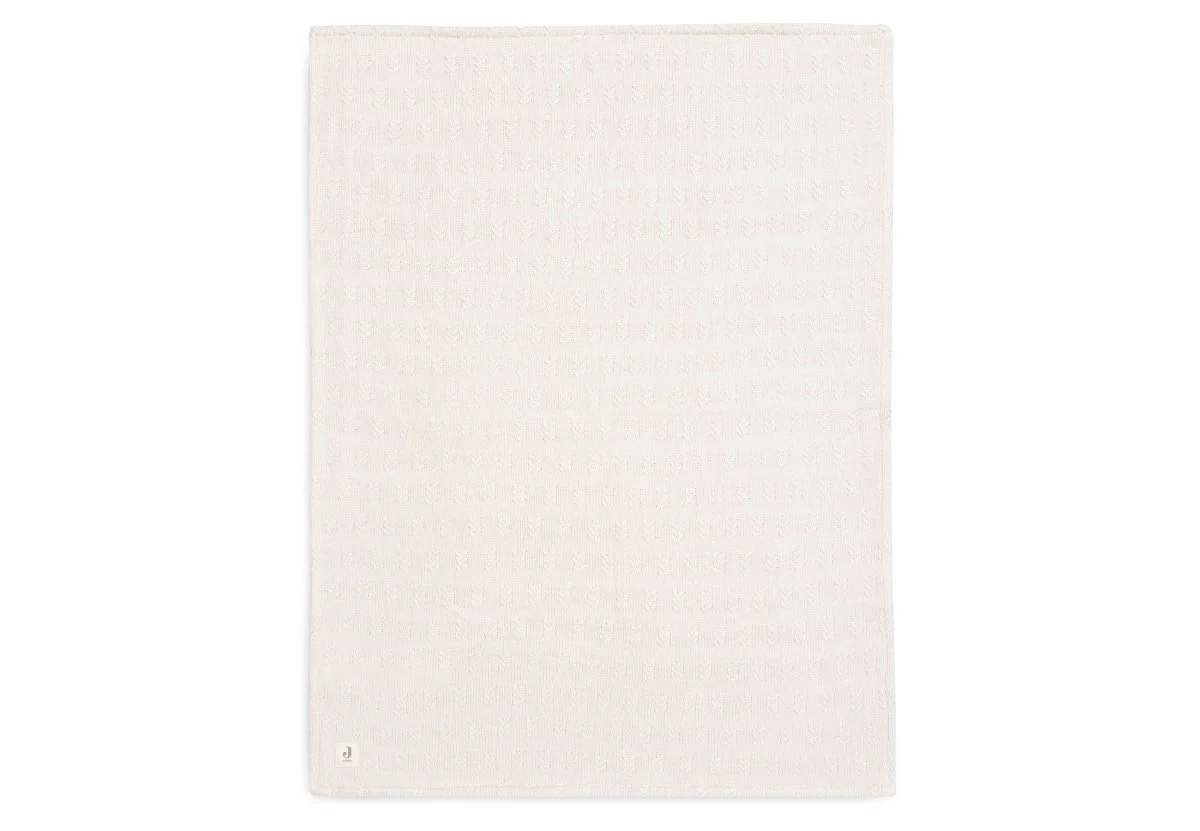 Jollein Wiegdeken Grain Knit Oatmeal/Velvet 75X100Cm - Image 5