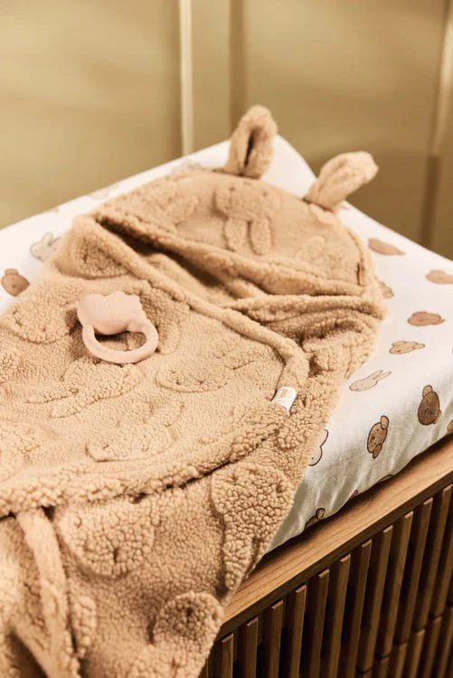 Jollein Wikkeldeken Baby Miffy Jacquard Teddy/Biscuit - Image 7