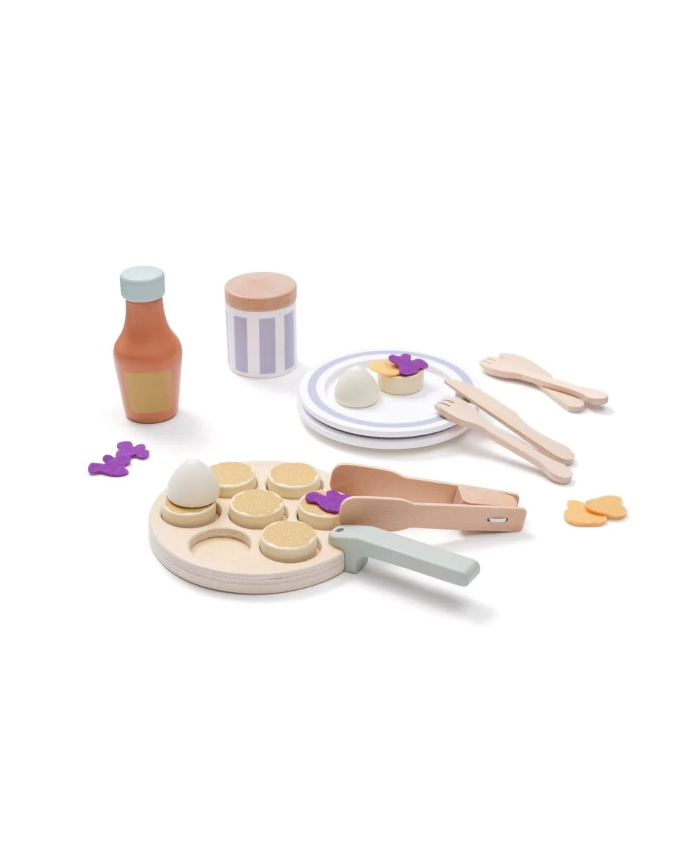 Kid's Concept Houten Speelgoed Pannekoeken Set - Image 3