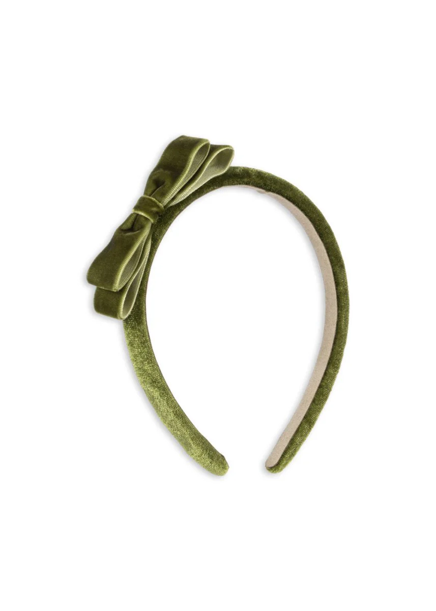 Konges Slojd Baby Haarbandje Strik Velvet Green