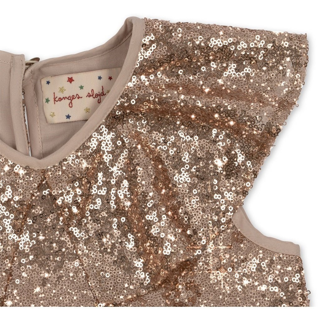 Konges Sløjd Baby Jurkje Starla Sequin Gold Blush - Image 3