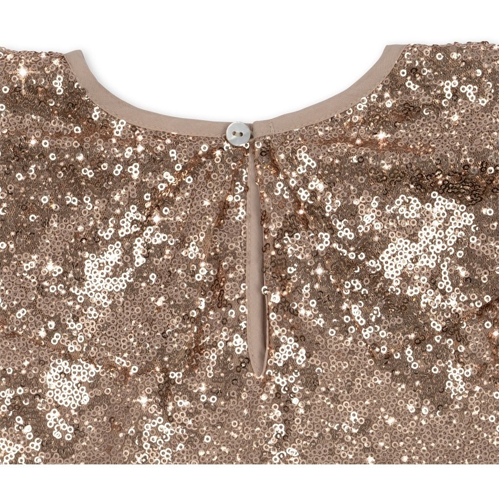Konges Sløjd Baby Jurkje Starla Sequin Gold Blush - Image 4