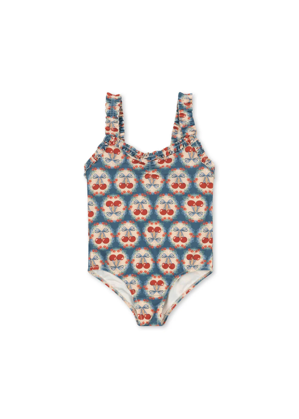 Konges Sløjd Badpak Kind Maya Grs Cherry Bow Blue
