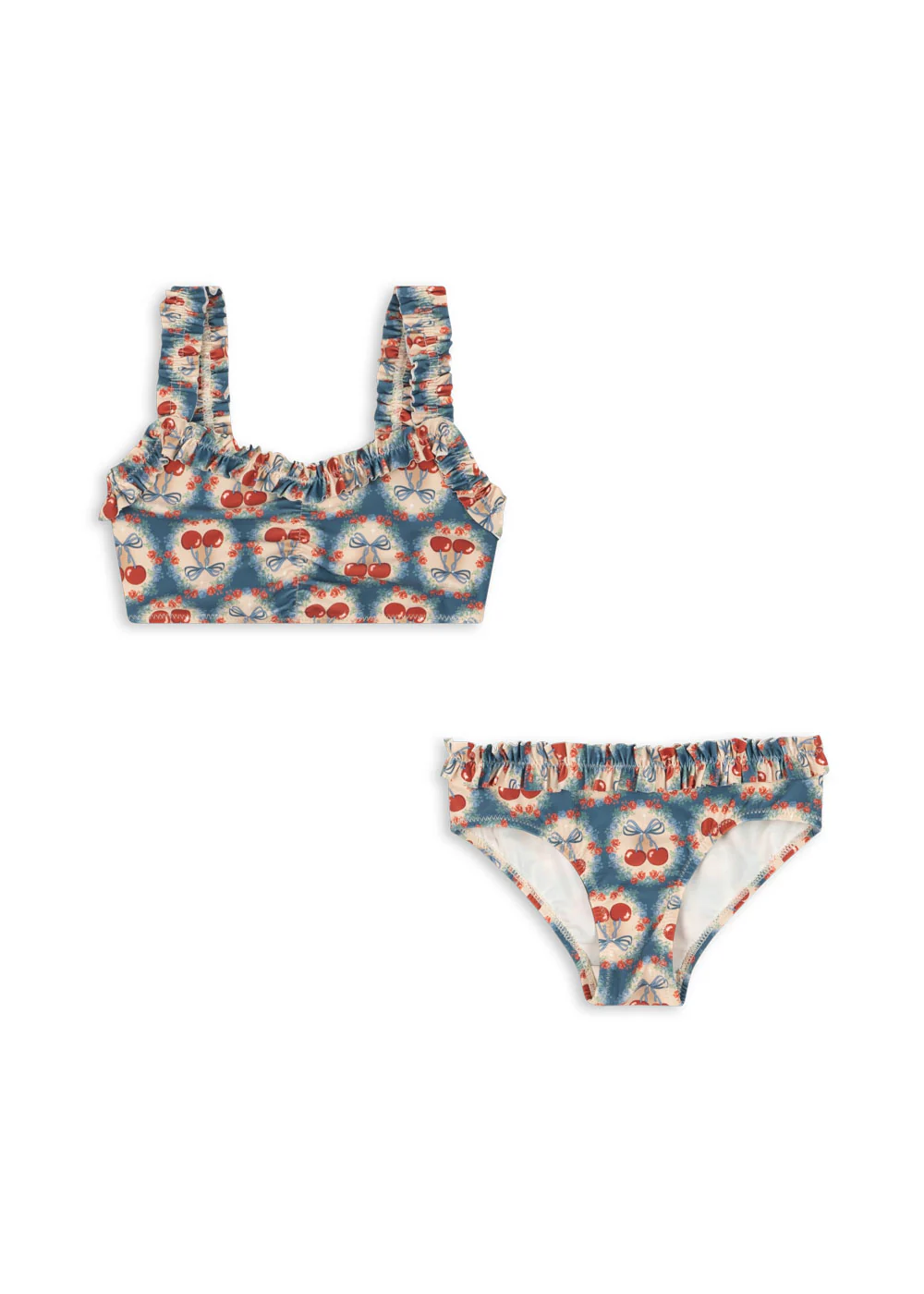 Konges Sløjd Bikini Kind Maya Grs Cherry Bow Blue