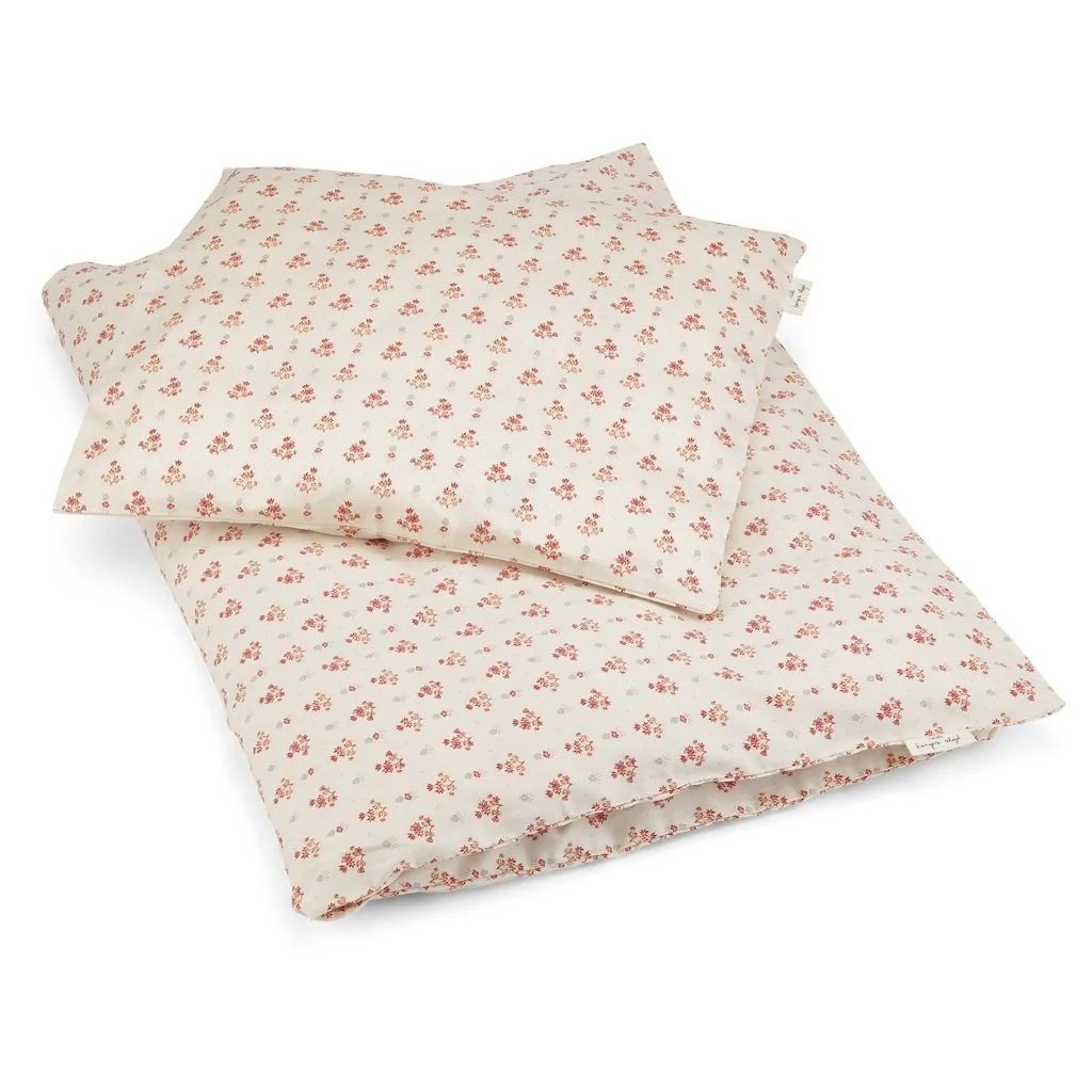 Konges Sløjd Dekbedovertrek Junior Vintage Floral Red 140x100cm