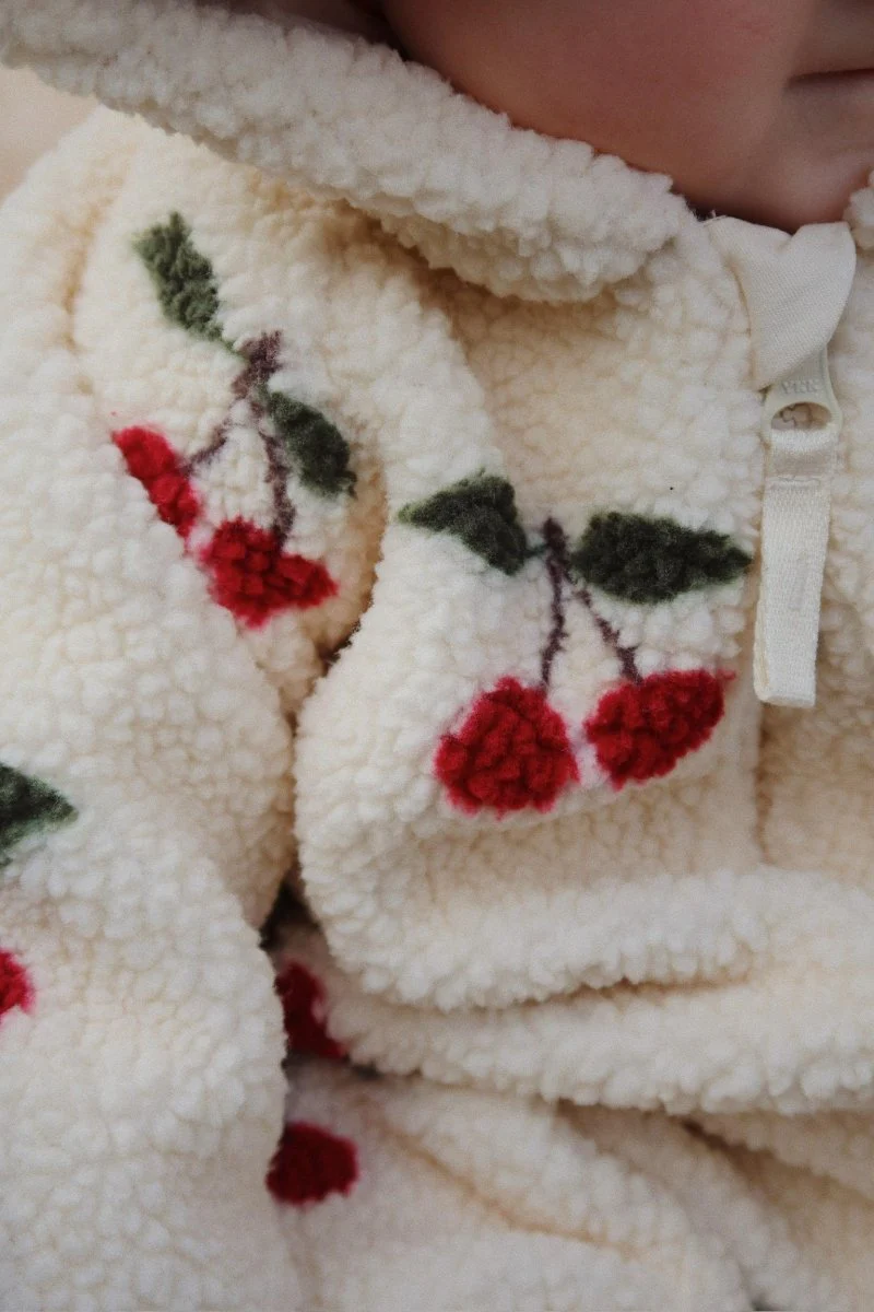 Konges Sløjd Kinderonesie Jody Teddy Ma Grande Cerise - Image 3