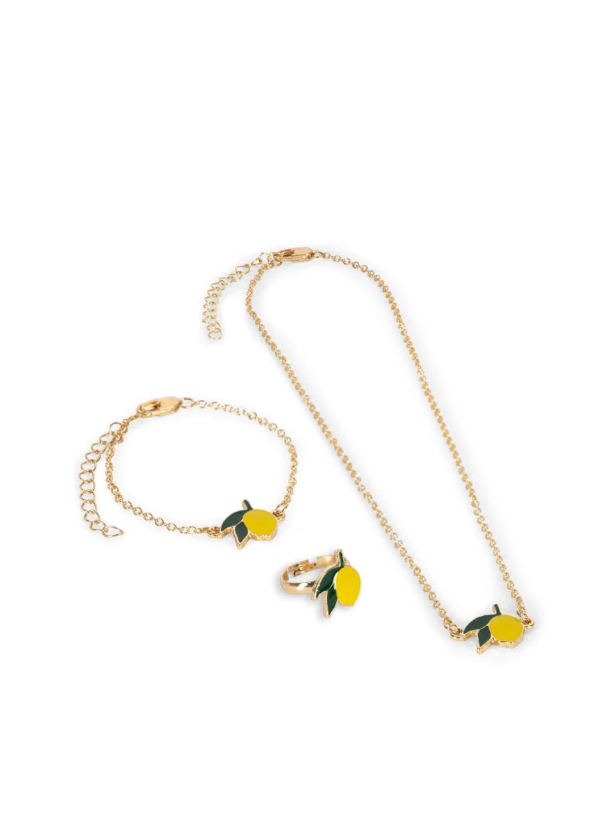 Konges Slojd Sieraden Set Lemon Gold