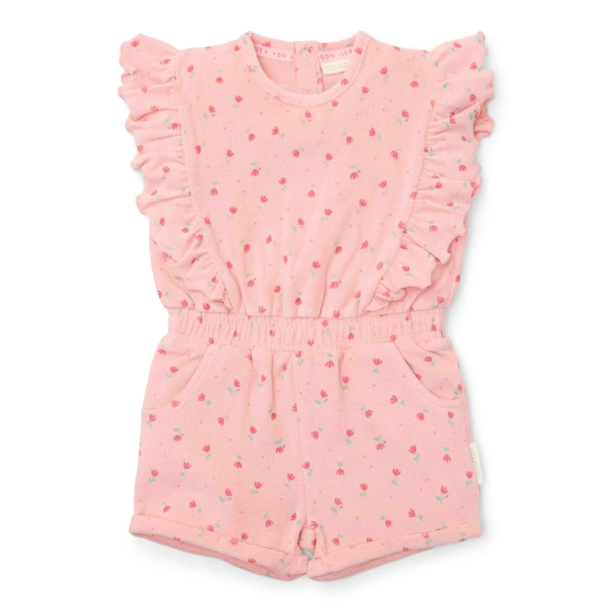Little Dutch Baby Jumpsuit Sunny Flowers Blush Pink
