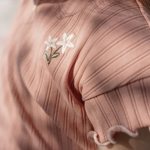Little Dutch Baby Shirt Korte Mouw Pink Blush - Image 3