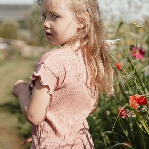 Little Dutch Baby Shirt Korte Mouw Pink Blush - Image 4