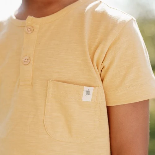 Little Dutch Baby Shirt Korte Mouw Yellow - Image 3