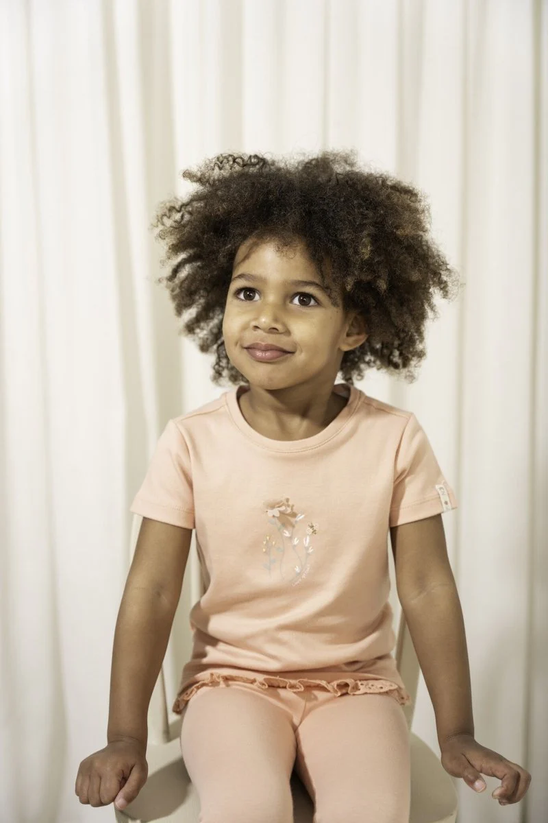 Little Dutch Baby Shirt Korte Mouwen Flower Pink - Image 4