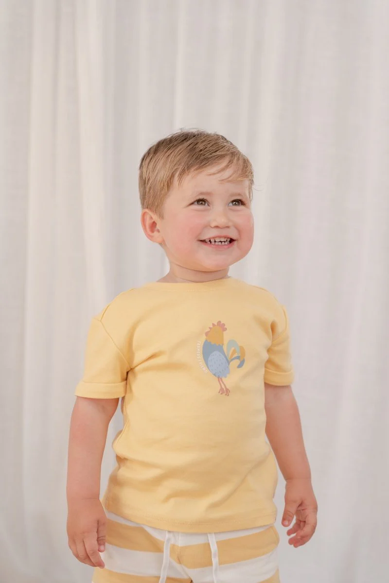 Little Dutch Baby Shirt Korte Mouwen Sunny Yellow - Image 3