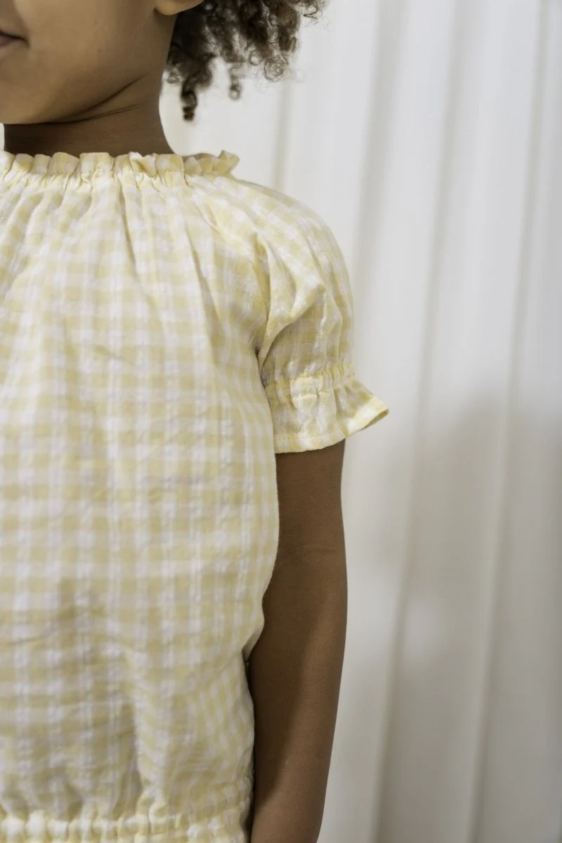 Little Dutch Baby Shirt Korte Mouwen Sunshine Checks - Image 4