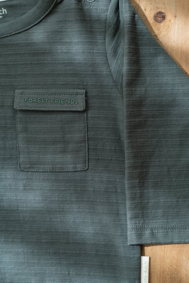 Little Dutch Baby Shirt Lange Mouw Night Green - Image 7