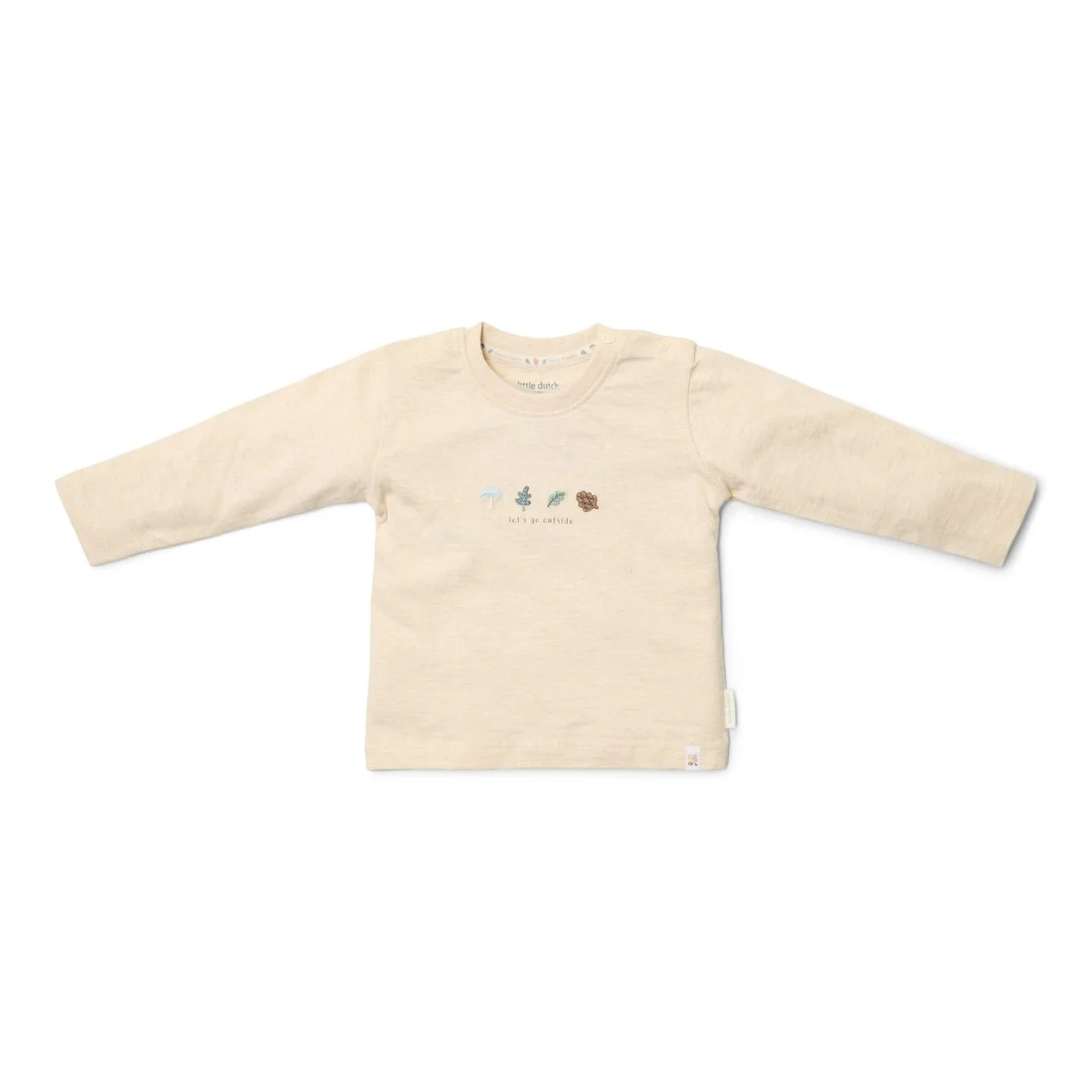 Little Dutch Baby Shirt Lange Mouw Sand Melee Forest