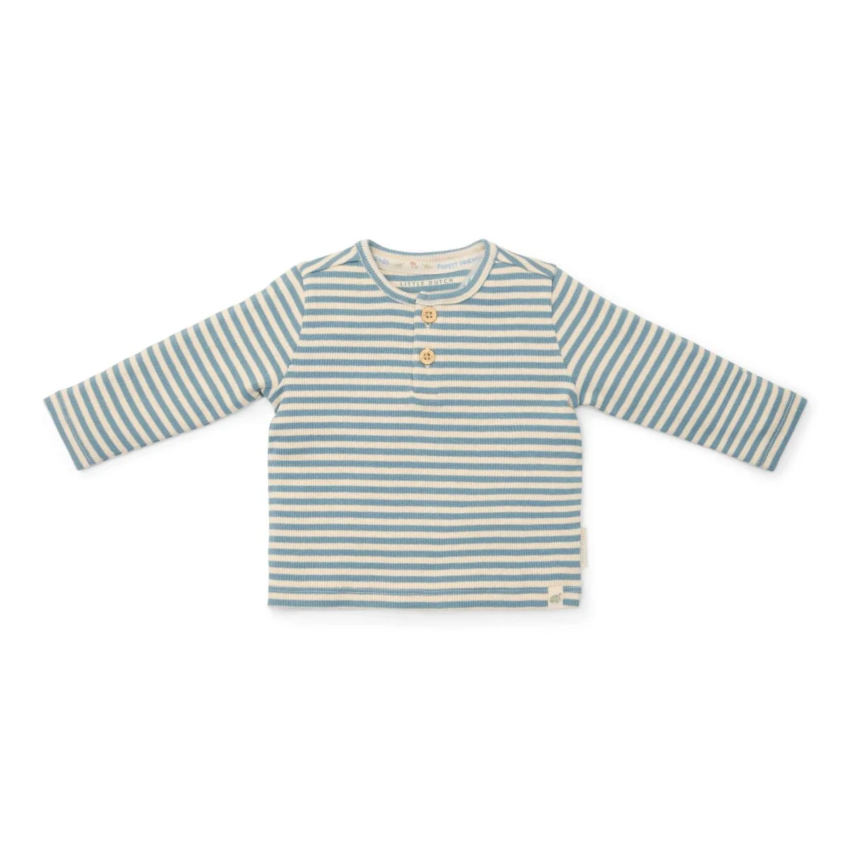 Little Dutch Baby Shirt Lange Mouw Stone Blue Stripe
