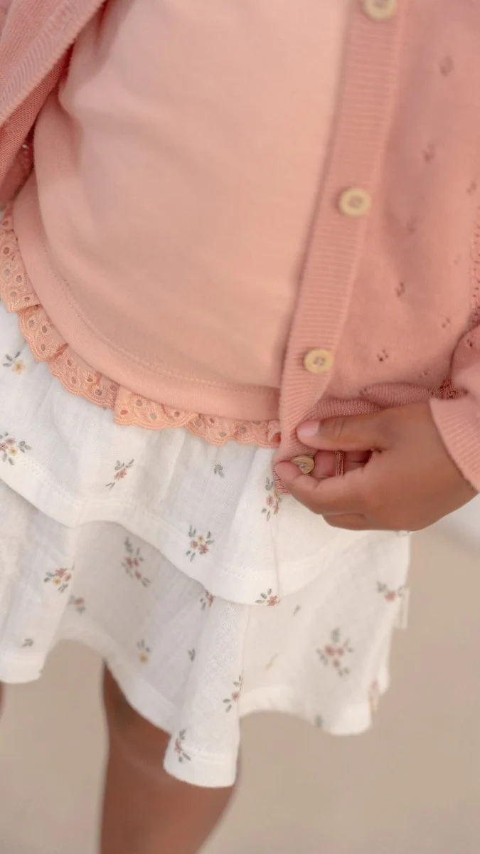 Little Dutch Baby Vestje Gebreid Rose Pink - Image 5