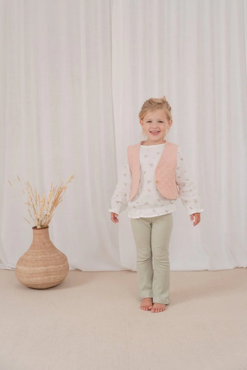 Little Dutch Baby Vestje Mousseline Flower Pink - Image 5