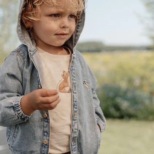 Little Dutch Babyjasje Met Capuchon Denim - Image 4