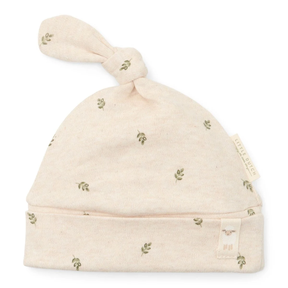 Little Dutch Babymutsje Met Knoop Green Leaves - Image 2