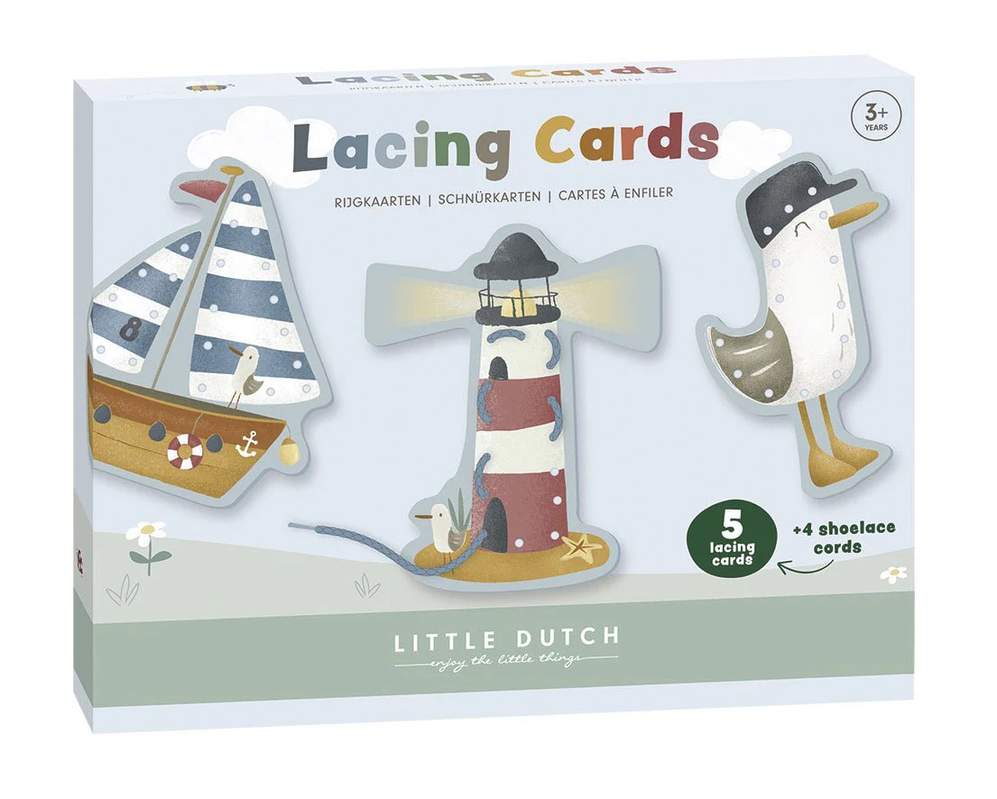 Little Dutch Educatief Speelgoed Rijgkaarten Sailors Bay - Image 5