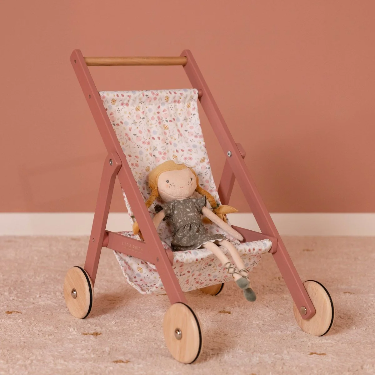 Little Dutch Houten Speelgoed Poppen Buggy - Image 3