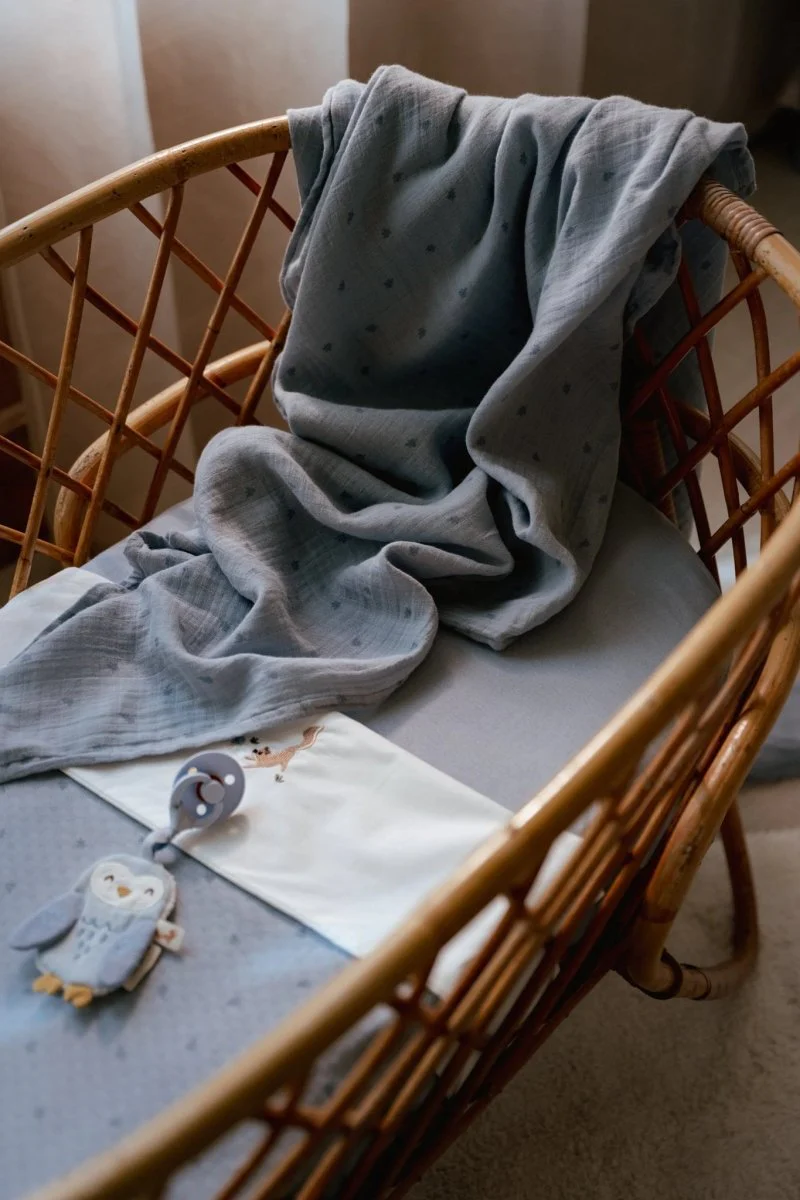 Little Dutch Ledikantdeken Pure Denim Blue - Image 10