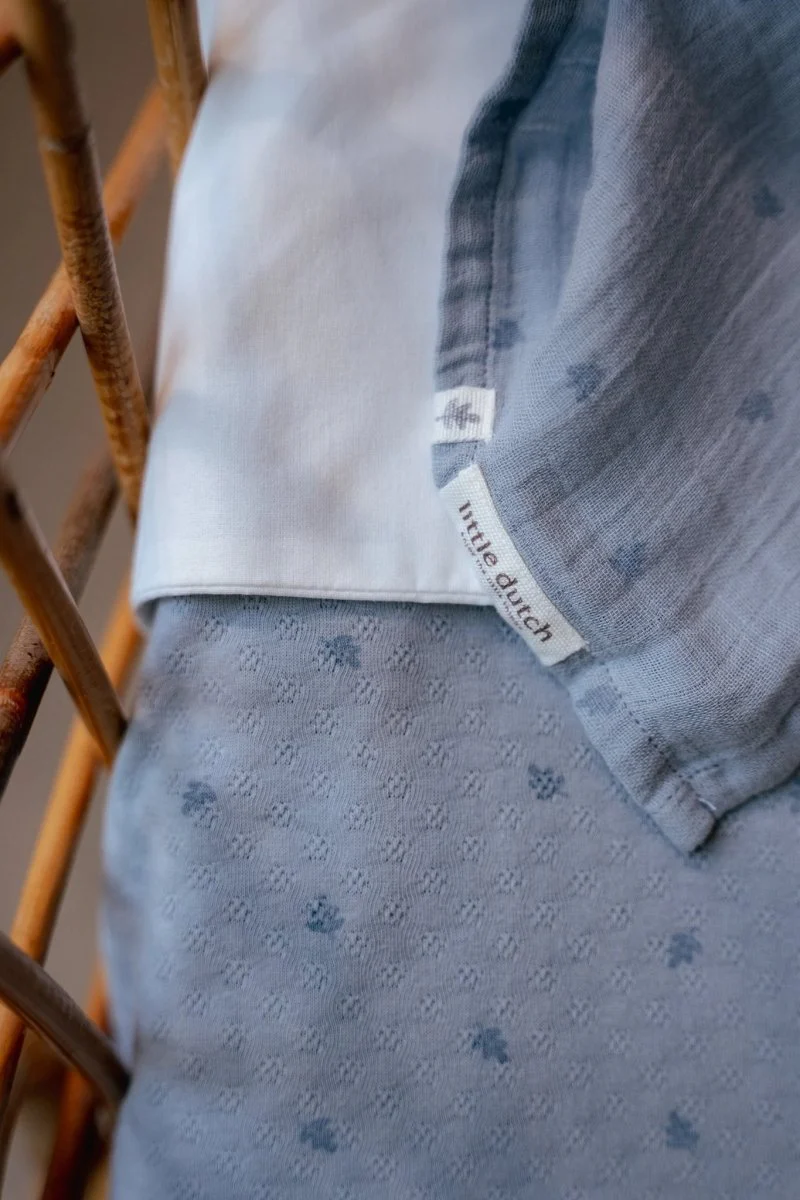 Little Dutch Ledikantdeken Pure Denim Blue - Image 9