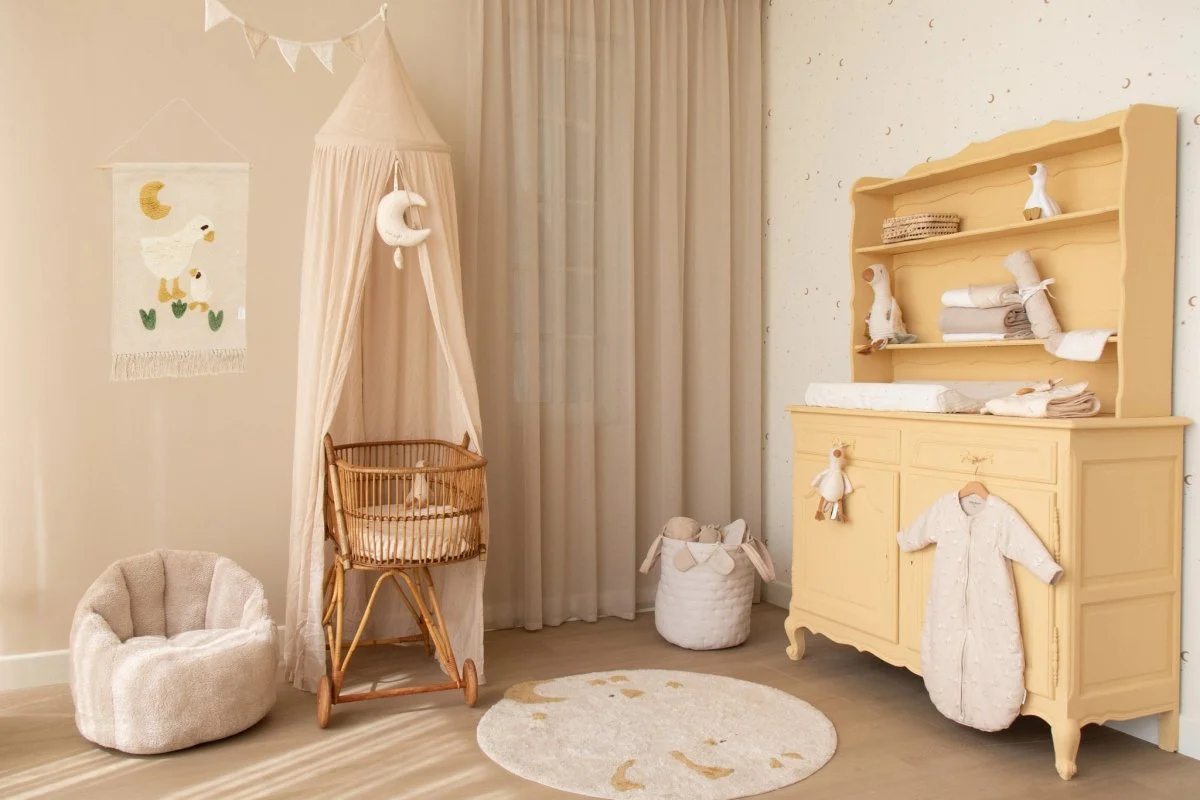 Little Dutch Opbergmand Pure Soft Beige Stripe Groot - Image 8