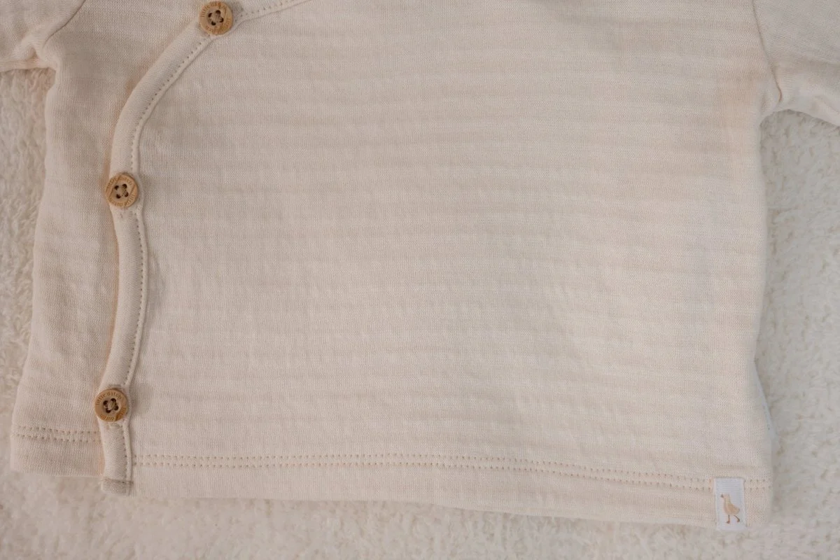 Little Dutch Overslag Shirt Baby Lange Mouw Creme - Image 12