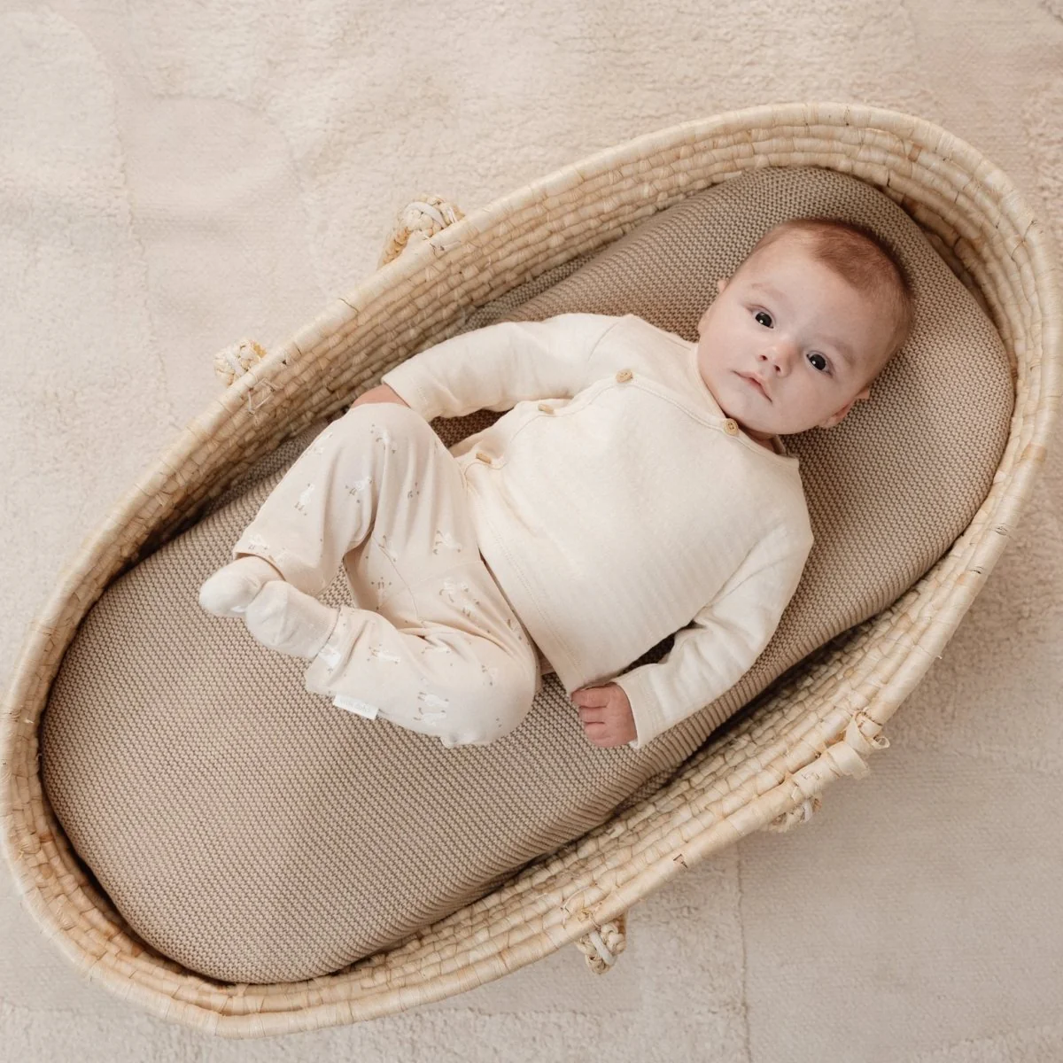 Little Dutch Overslag Shirt Baby Lange Mouw Creme - Image 3