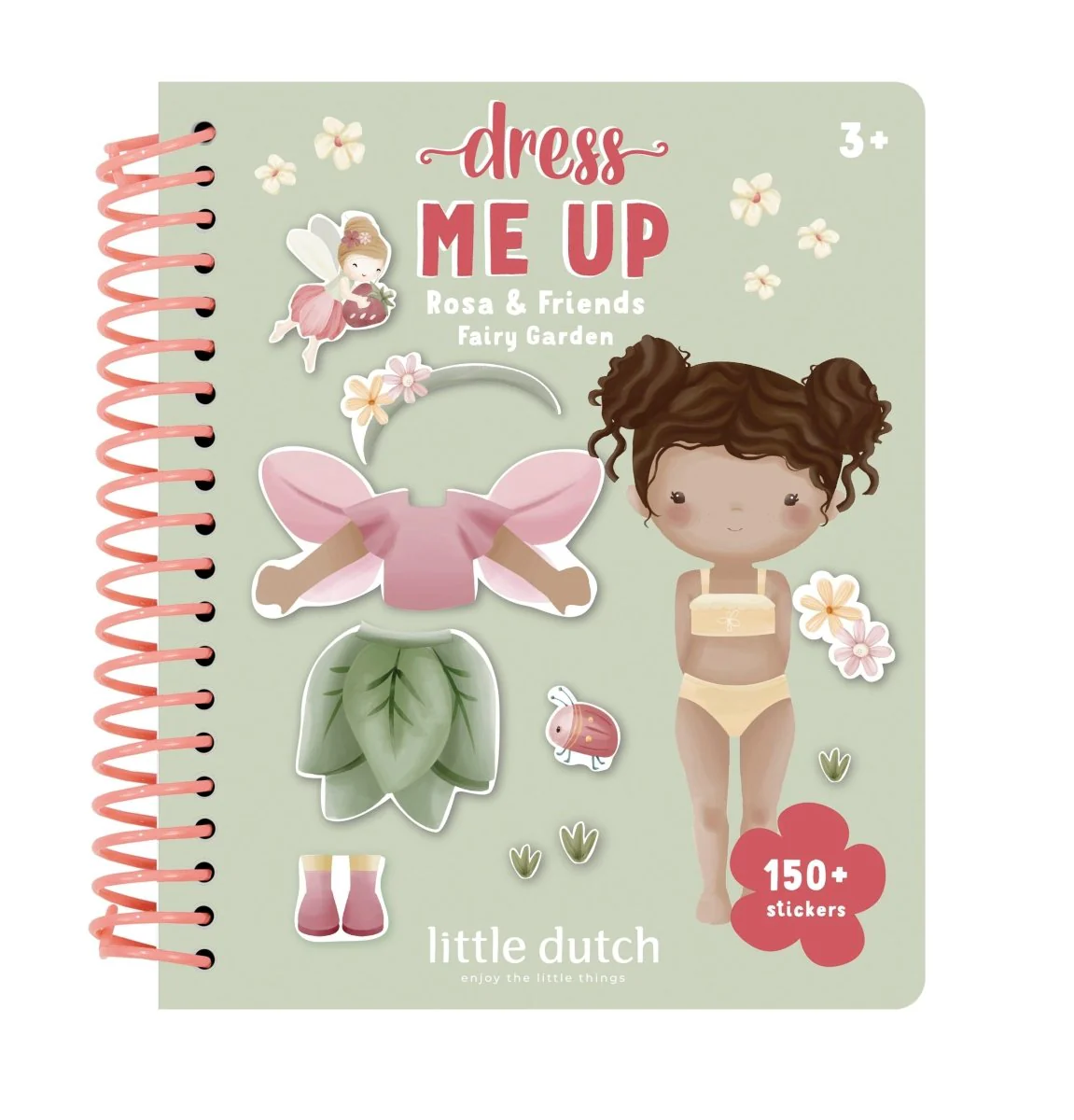 Little Dutch Stickerboek Rosa Fairy Garden 24 Bladzijdes