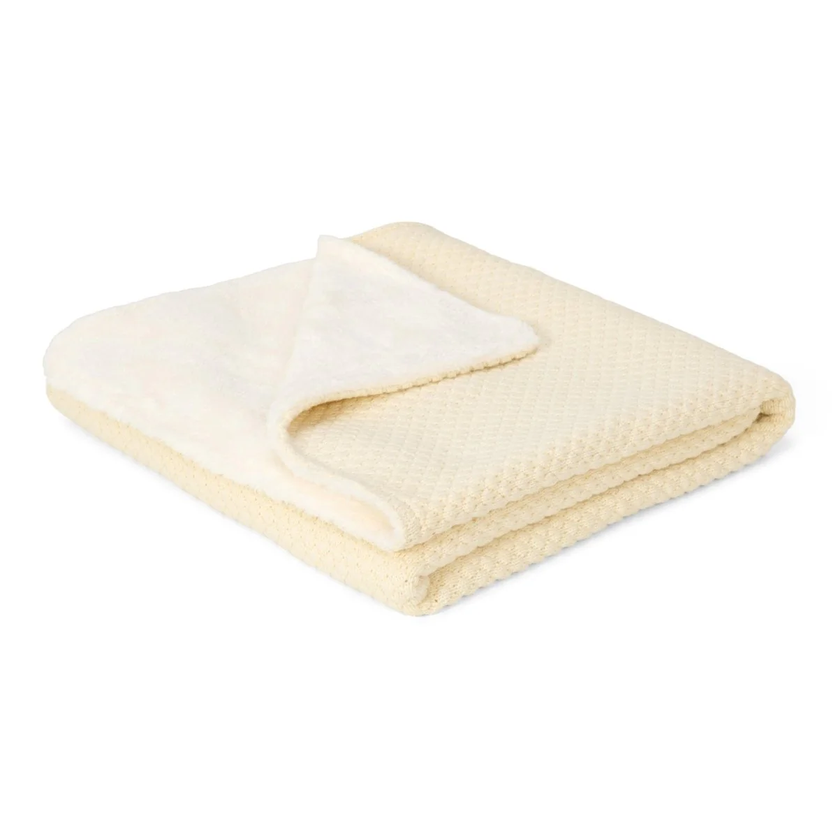 Little Dutch Wiegdeken Pure Soft White Gebreid - Image 2