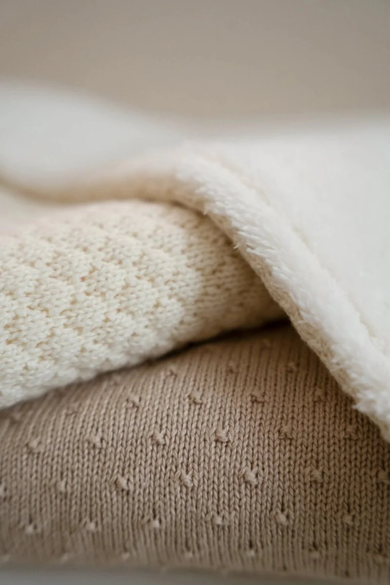 Little Dutch Wiegdeken Pure Soft White Gebreid - Image 7