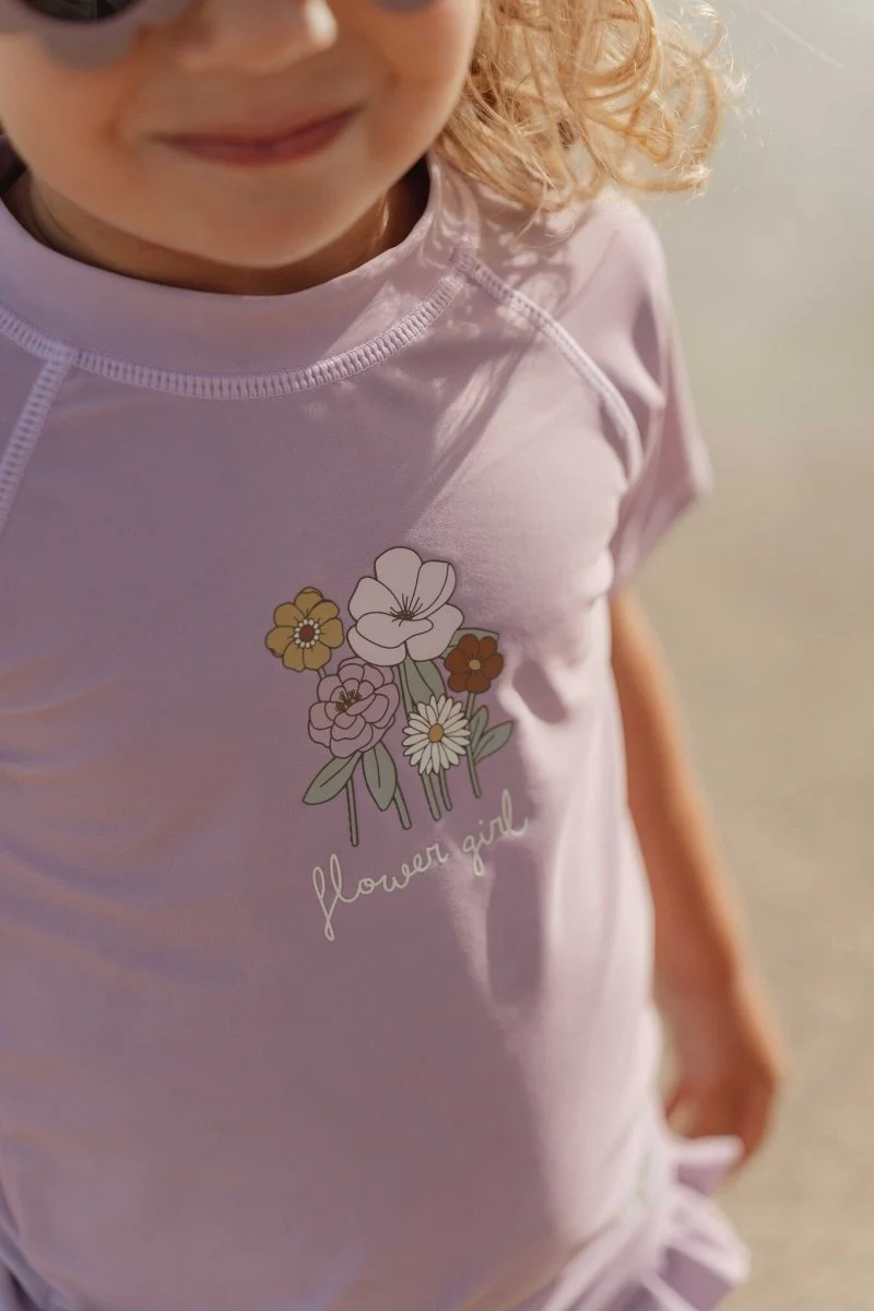 Little Dutch Zwembroek Kind Ruches Mauve - Image 5
